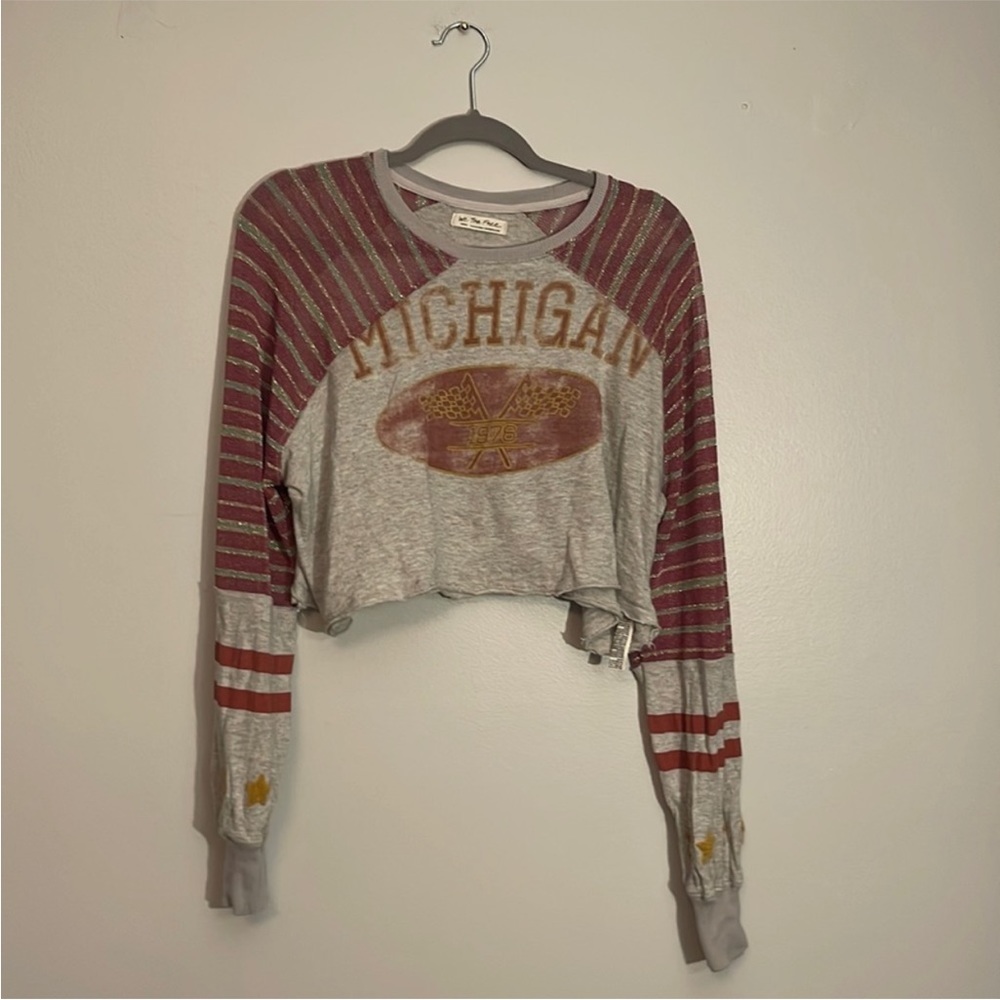 We the free long sleeve crop top